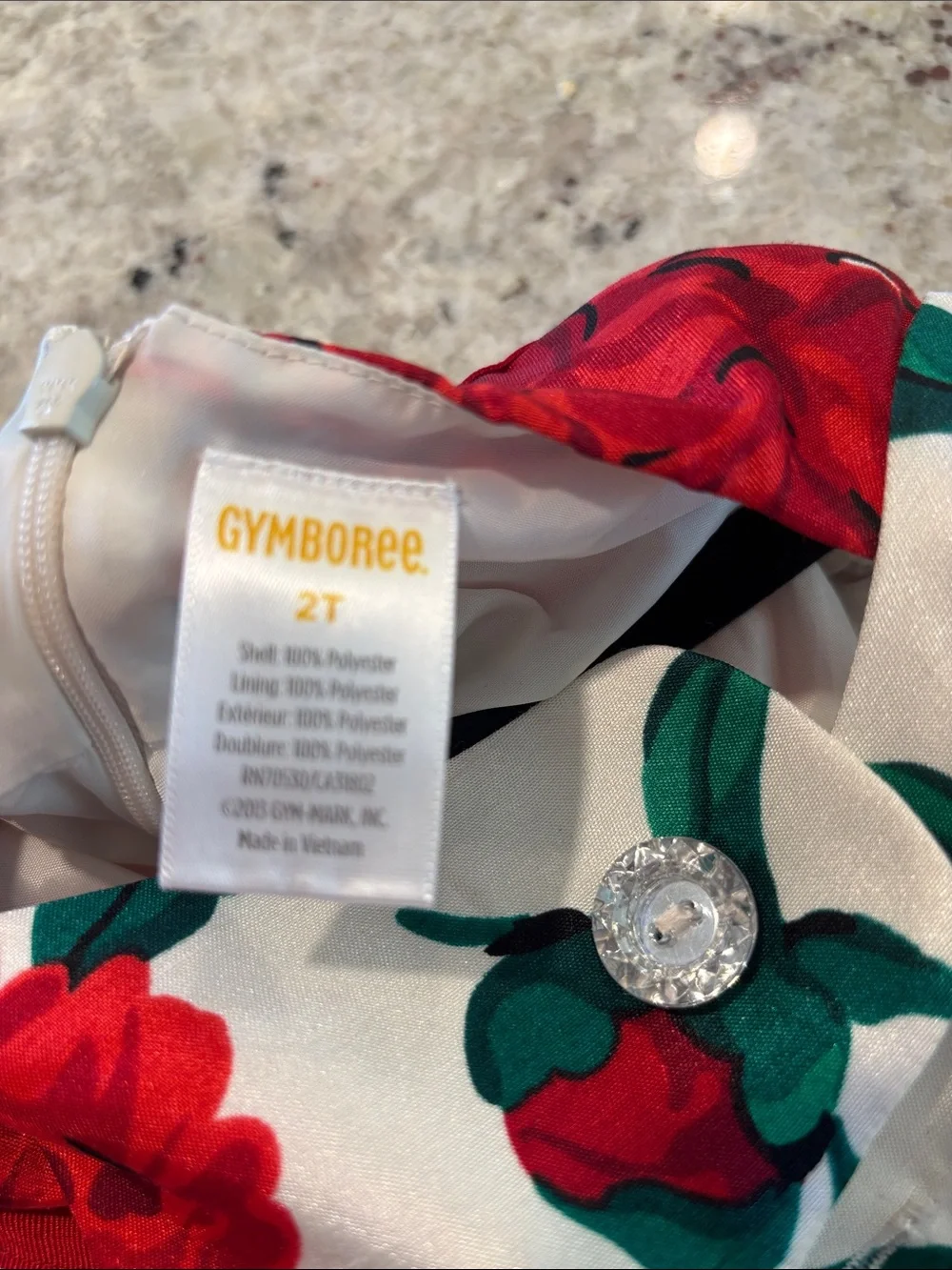 Gymboree Joyful Holiday Rose Dress- sz 2T